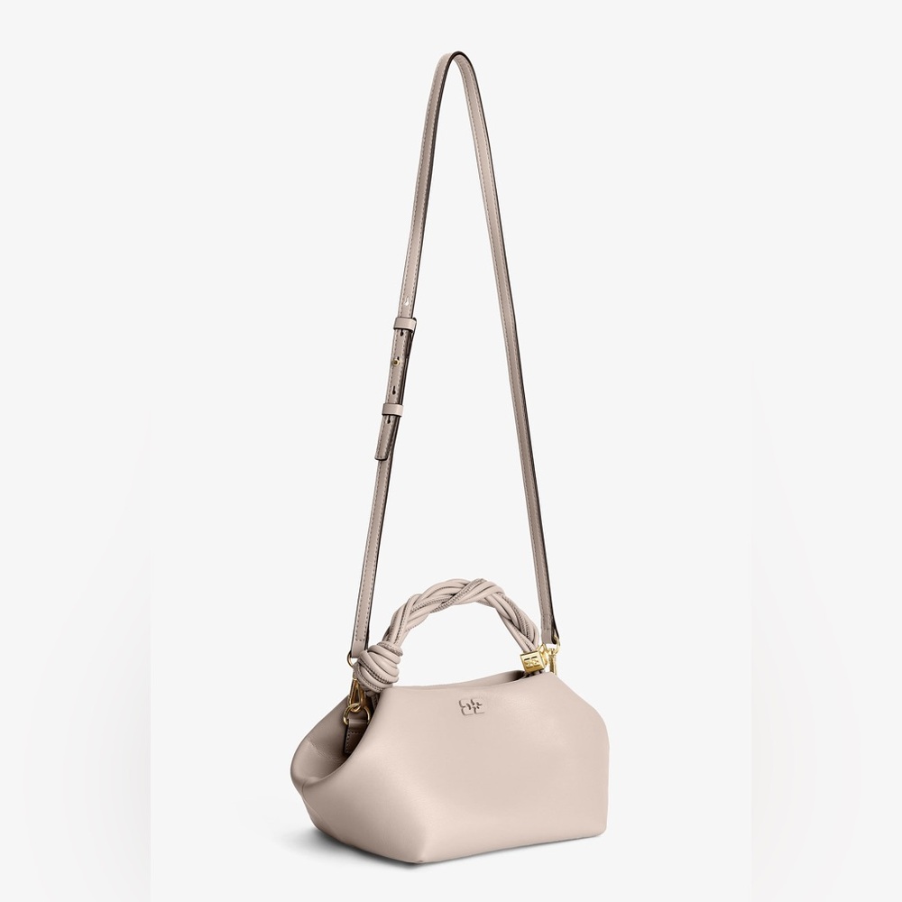 NWT Ganni Small Bou Bag - Oyster Gray - Picture 8 of 16